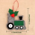 thumbnail image 3 of Adornos de madera para árbol de Navidad - Colgantes de ratán coloridos • 13x12cm • Decoración navideña reutilizable para el hogar y la oficina, 3 of 3