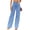 Blue, variant on High Waisted Straight Leg Women's Jeans Loose Casual Lightweight Denim Pants