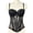 #31Black, variant on Women's Shaping Floral Lace Boned Bustier Mesh Corset Bustier Top Elastic Waistband Lingerie Top