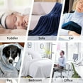 thumbnail image 6 of Fuzzy Throw Blanket 350 GSM Fleece Ultra-Soft Microfiber Blanket for Adults Kids Gift Couch, Sofa, Bed Cute Cat 60"x50", 6 of 6