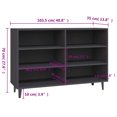 thumbnail image 4 of vidaXL Sideboard Grey 103.5x35x70 cm Engineered Wood, 4 of 5