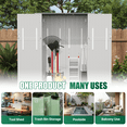 thumbnail image 4 of LazySunsets Waterproof Resin Gardening Supplies Storage Shed, 5.8 ft x 4.7 ft x 2.2 ft, White, 4 of 8