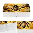 thumbnail image 4 of Honeybee Earring Organizer Jewelry Box Necklace Organizer PU Leather with Removable Compartment Portable, 4 of 6
