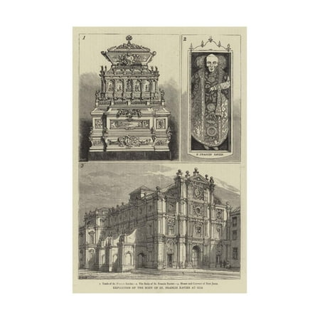 Exposition of the Body of St Francis Xavier at Goa Print Wall Art By Henry William