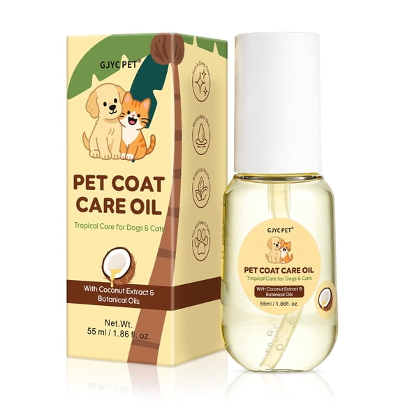 Aceite para el cuidado del pelaje de mascotas GJYC PET Infusión de coco y jojoba 50 ml