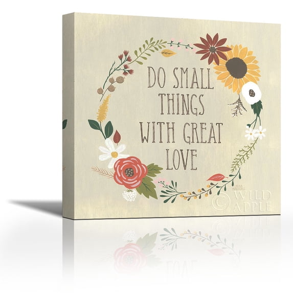 Autumn Garden III - Contemporary Fine Art Giclee on Canvas Gallery Wrap - wall décor - Art painting - 25 x 25 Inch - Ready to Hang