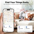 thumbnail image 3 of 2026 Air Tracker Tags-2 Pack 5.3 Smart Bluetooth Tracker Tag Work with Apple Find My (iOS Only) Key Finder Item Locator for Keys, Luggage,Wallet, Backpack, Pets,etc. (2, White), 3 of 8