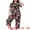 Black, variant on Women's Plus Size 2-Piece Floral Short Sleeve Pajamas Set 2X Black