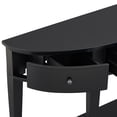 thumbnail image 4 of MAYEERTY Modern U-Style Curved Console Sofa Table 3 Drawers 1 Shelf Hallway Living Room, 4 of 21