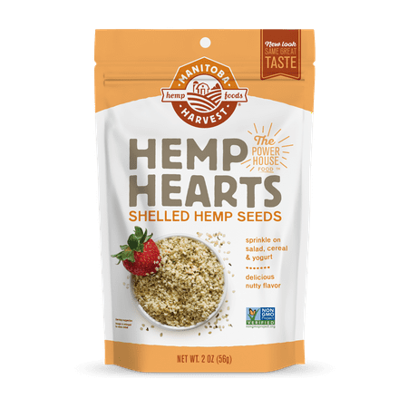 Manitoba Harvest Hemp Seeds, 2 oz (2 servings), 10g Protein, 12g Omegas 3 & 6 per serving