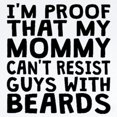 thumbnail image 2 of CafePress - Mommy Cant Resist Guys With Beards Body Suit - Long Sleeve Cotton Baby Bodysuit, 2 of 4