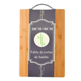 thumbnail image 1 of Tabla Para Picar De Cortar De Madera Con Mango De Acero Inoxidable Tabla De Cocina De Bambú Xtellar cafe, 1 of 3