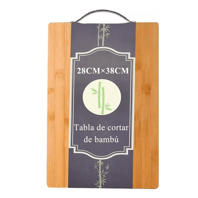 Tabla Para Picar De Cortar De Madera Con Mango De Acero Inoxidable Tabla De Cocina De Bambú Xtellar cafe