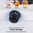 thumbnail image 5 of Compact and Portable Countertop Burner- Countertop Single Coiled Burner 1000 Watts Electric Hot Plate Temperature Controls White, 5 of 5