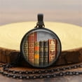 thumbnail image 3 of PVCS Vintage Library and Books Time Fashion Silver Necklace Pendant Jewelry, 3 of 3