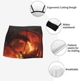 thumbnail image 3 of Pofeuu Fiery Dragons Castle Attack Print Men’s Boxer Briefs, Moisture-Wicking Underwear, Regular,Trunk-XX-Large, 3 of 5