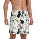 thumbnail image 2 of Fotbe Funny Puppy Pantalones Cortos de Pijama para Hombre, Ropa de Dormir, Pantalones de Pijama Cortos para Hombre-Large, 2 of 6