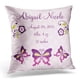 thumbnail image 1 of ABPHQTO Purple Lavender Butterfly Lane Keepsake Pink Flowers Funda de almohada 45x45 cm, 1 of 1