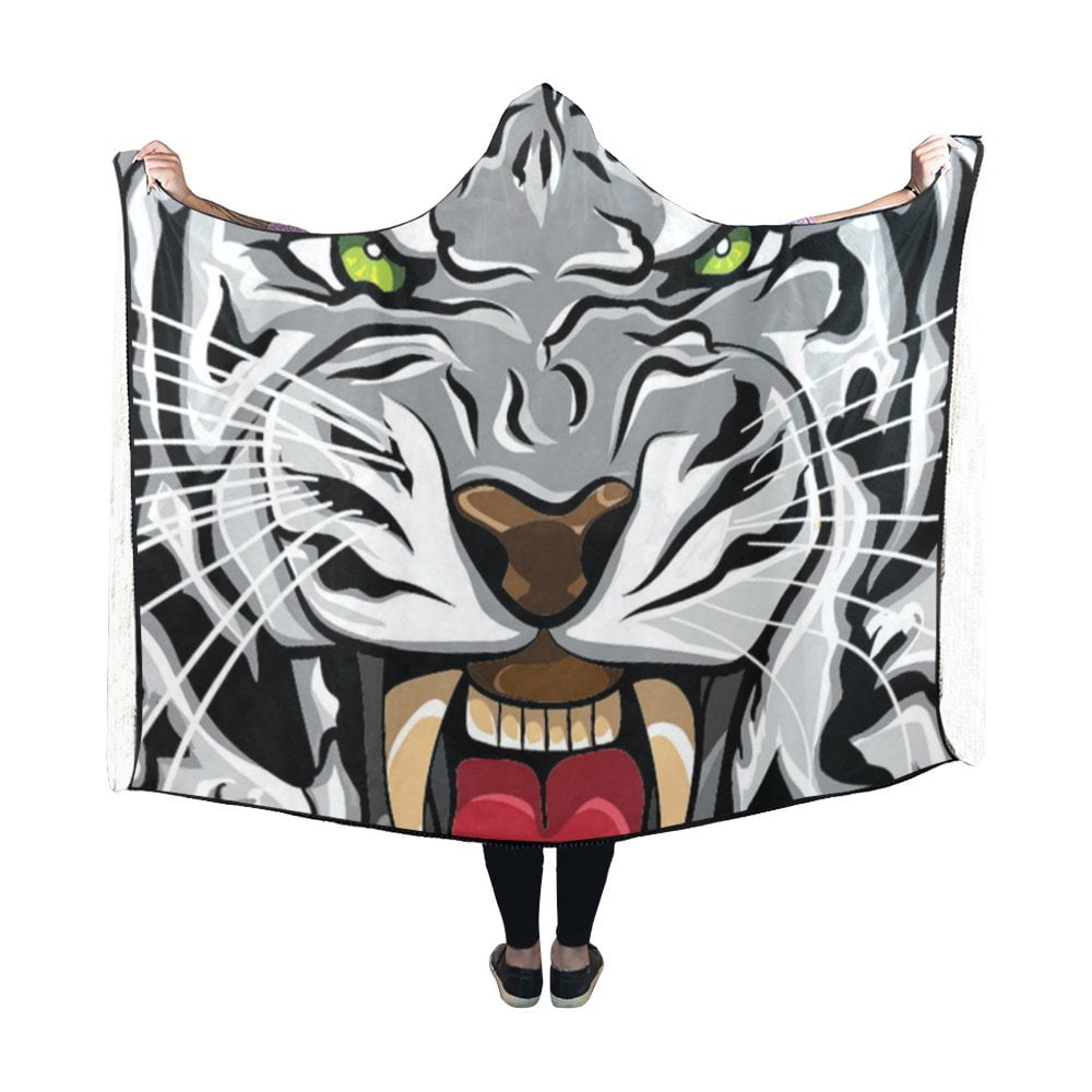 ASHLEIGH Hooded Blanket Robe with Sleeves Design Hooded Blankets for