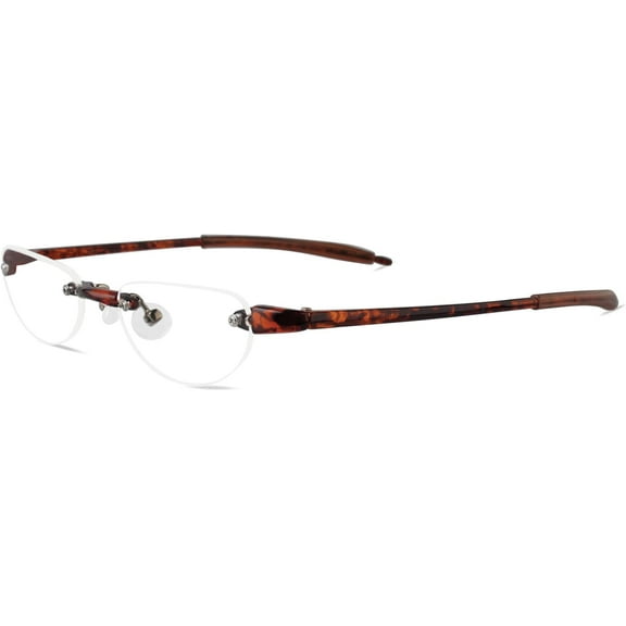 Lightweight Rimless Cateye Reading Glasses For Men and Women - Model - VIS 2