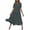 Dark Gray, variant on Summer Dress for Women Midi Casual Crewneck Short Sleeve Dresses Loose Trendy Ruffle Tiered Flowy Boho Beach Dress Dark Gray 2XL