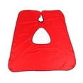 thumbnail image 2 of peluquería Ventana de visualización de teléfono Delantal visible Cierre de cuello impermeable peluquero ligera Coloración de rojo Colco capa de barbero, 2 of 8