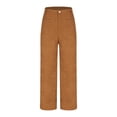 thumbnail image 5 of ABATAB Women Wide Leg Pants High Waist Loose Fit Trousers Straight Leg Casual Lounge Palazzo Pants with Pockets, 5 of 7