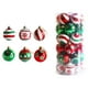 thumbnail image 1 of 30 bolas colgantes navideñas para porche, decoraciones navideñas, fáciles de colgar Rojo Verde Blanco, 1 of 9