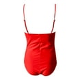 thumbnail image 6 of QHFBli Women's Sexy Ruched Side One Piece Bathing Suit Scoop Neck Spaghetti Strap Swimsuits, 6 of 6