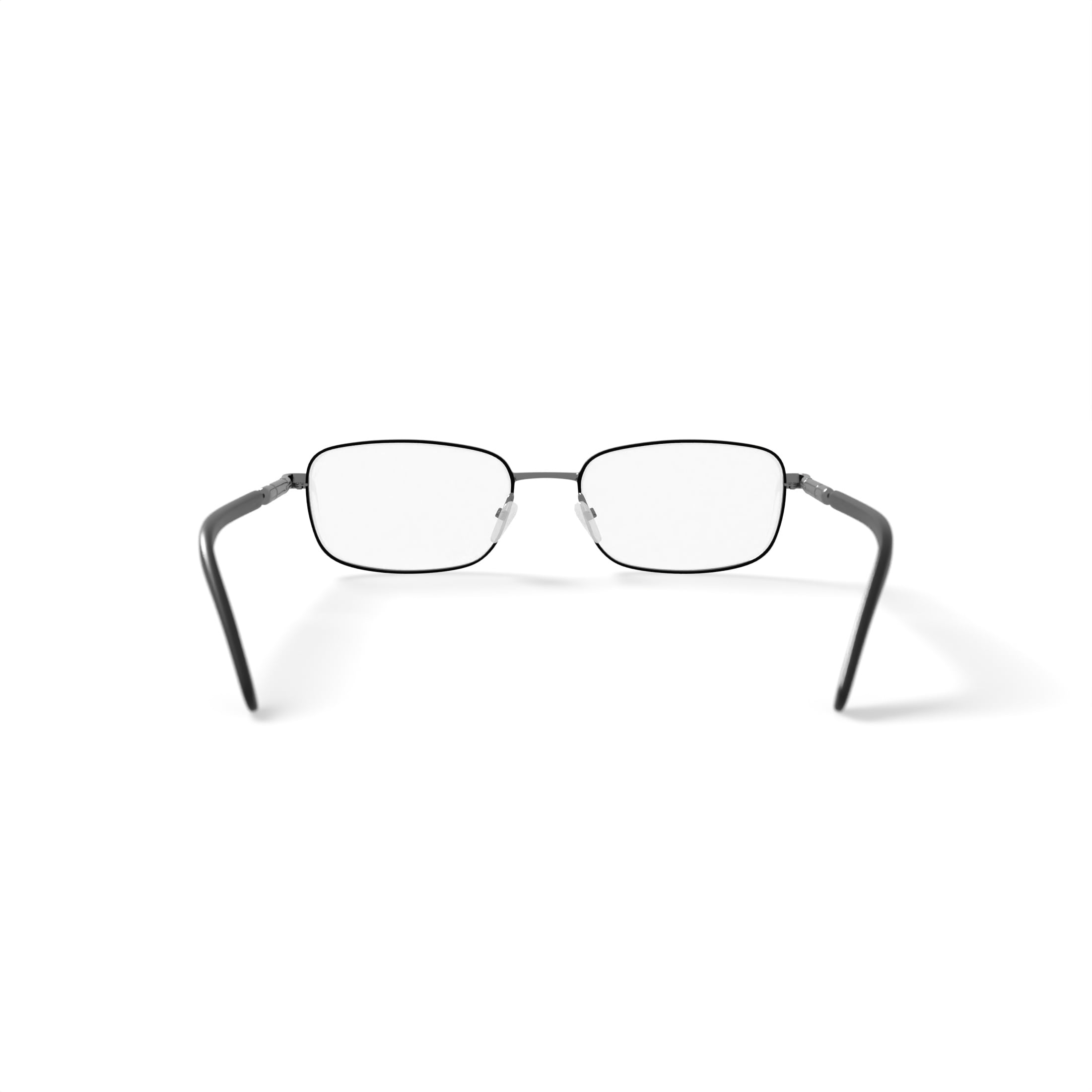 Walmart Men's Eyeglasses, MK09861, Silver, 56-18-140, with Case