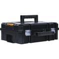 thumbnail image 2 of DeWalt TSTAK 17" Plastic Flat Top Tool Box 13" W x 13" H Black, 2 of 2