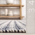 thumbnail image 2 of Home Conservatory Dainty Diamond Handwoven Cotton Area Rug, 5' x 8',  Grey, 2 of 8