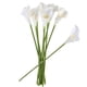 thumbnail image 1 of ULTNICE 10pcs Elegant Lifelike Real Touch Artificial PU Calla Lily Flower Bouquets Bridal Wedding Flower Bouquets (White), 1 of 4