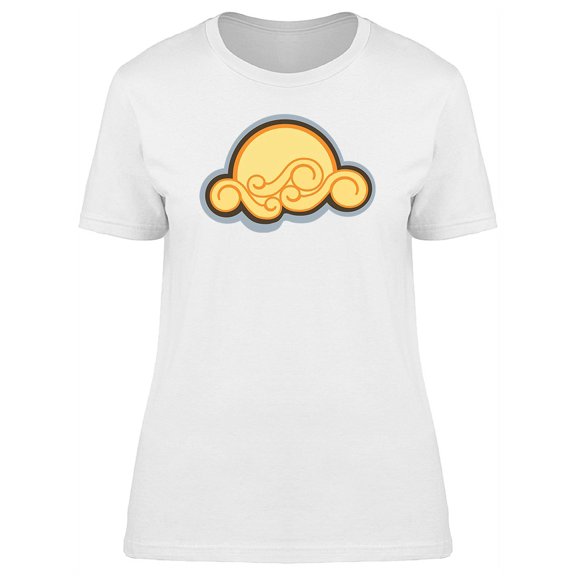 Yellow moon Women's White T-shirt