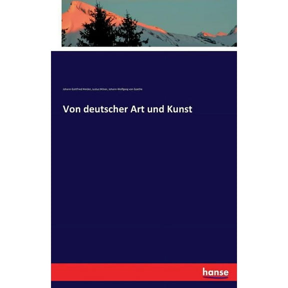 Von deutscher Art und Kunst, (Paperback)