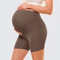 thumbnail image 5 of Women's Maternity Yoga Shorts Over The Belly Bump Summer Workout Running Active Short Pants, 5 of 6