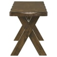 thumbnail image 4 of Alston 47-inch Solid Wood Dining Bench Knotty Nutmeg, 4 of 6