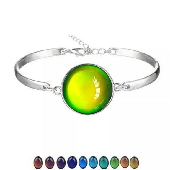 HOOUN Temperature Sensitive Color Changing Mood Hand Bracelets Women's Jewelry Gifts-01#