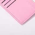 thumbnail image 4 of 5 Uds. Monedero Cuero Retro para Mujer Con Y Tarjetero Patrón Litchi() Rosa, 4 of 9