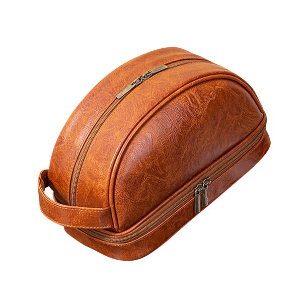 Bolsa de Maquillaje Portátil Fiudx Doble Capa Gran Capacidad Resistente a la Suciedad
