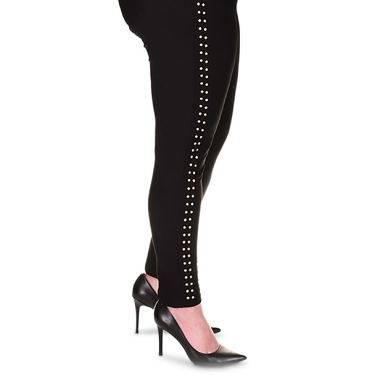 Michael Kors Women's Studded Leggings Black Size 4X – Steals