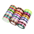 thumbnail image 4 of 25 yardas/lote 6mm 10mm 15mm 20mm 25mm 40mm 50mm cintas de satén de seda Navidad cumpleaños boda regalo envoltura blanco cintas DIY, 4 of 4