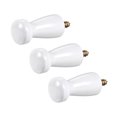 thumbnail image 4 of Unique Bargains Wall Hooks Screw-On Solid Wood Hook Coat Hook Shaker Pegs Decorative Wall Mount Hook White 3pcs, 4 of 4