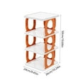 thumbnail image 3 of Miogawg Shoe Rack, Stackable Shoe Organizer, Stable And Space-Saving Shoe Storage Cabinet, For Kids Door Small Spaces, Closet And Entryway, 3 of 6