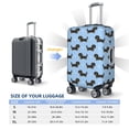 thumbnail image 3 of Cauagu Dachshund Dog Print Travel Luggage Cover,Travel Dust-proof Suitcase Cover Softside Suitcase Protector for 18-32inch,Not Included Suitcase, 3 of 8