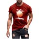 thumbnail image 5 of Hombres Pantalones Cortos de Manga Corta Impresa Casual Cuello Redondo Superior, Camisa de Moda para el Verano Y la Primavera, 5 of 8