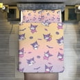 thumbnail image 7 of Kuromi And My Melody Duvet Cover Set 3-Piece Bedding Set Soft Warm And Comfortable Soft Bed Set with 1 Duvet Cover And 2 Pillowcases for Bedroom All Season 79"x90", 7 of 7
