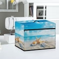 thumbnail image 4 of ZIATUBLE Ocean Beach Sewing Machine Dust Cover Starfish Sewing Machine Protective Dust Cover Stain Resistant Sewing Machine Cover with Storage Pocket to Keep Sewing Accessories, 4 of 7