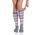 Argyle Long Soft Combed Cotton Knee High Socks for Women, Colorful 6