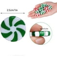 thumbnail image 2 of 100 Pcs Candy Ornaments,1In Christmas Tree Ornaments,Fake Candy Ornaments,Candy Cane Craft for Indoor,Outdoor,Craft,Party Supplies(Red White, Green White), 2 of 6